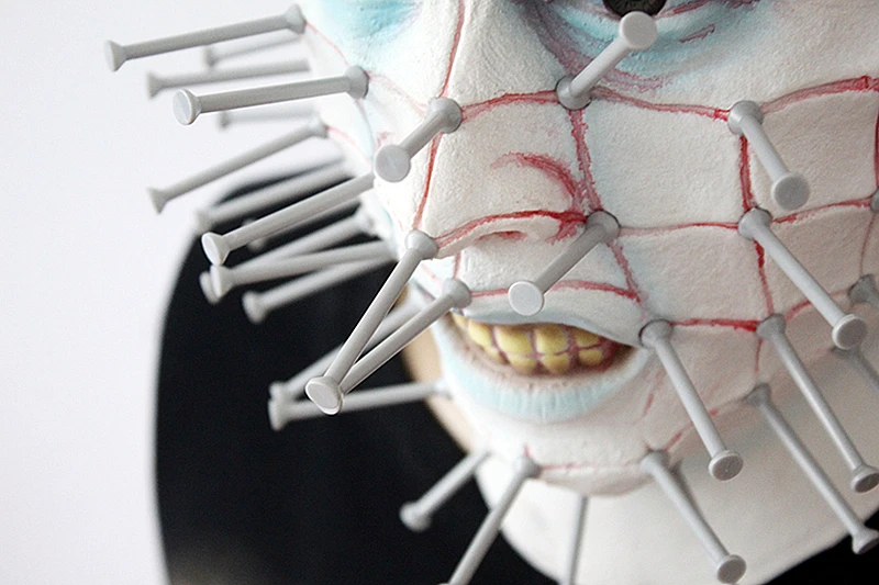 Hellraiser Pinhead латекс маска MEZCO три нулевых Pinhead Sideshow накладная латексная страшная маска на Хэллоуин убийц Косплэй костюм