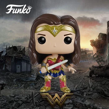 

FUNKO POP Official Original DC Wonder Woman Characters Vinyl Doll Action Figures Collection Party Gift Model Toys With Box