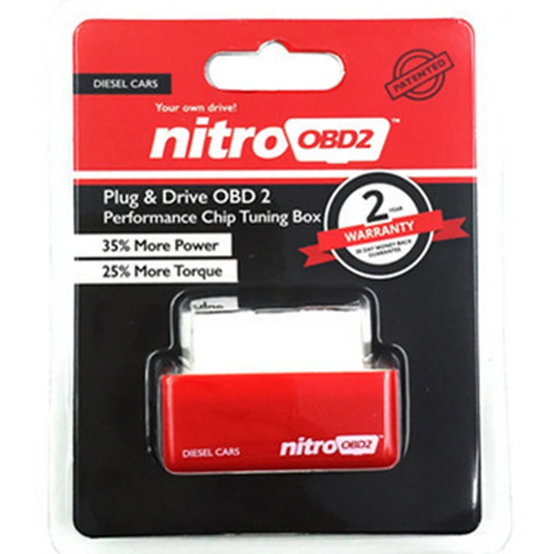 1pc x Eco/Nitro OBD2 Chip Tuning Box Plug & Drive For Benzine/Diesel Car