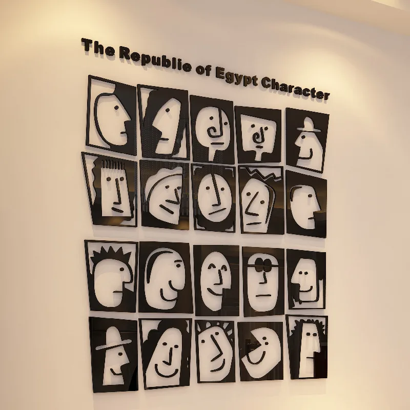 الكرتون الوجه 3D ملصقات جدار كبير حجم الاكريليك ملصقات غرفة نوم غرفة المعيشة جدار مكتب ديكور أريكة Backgroud جدار الديكور الكرتون الوجه 3D ملصقات جدار كبير حجم الاكريليك ملصقات غرفة نوم غرفة المعيشة جدار مكتب ديكور أريكة Backgroud جدار الديكور