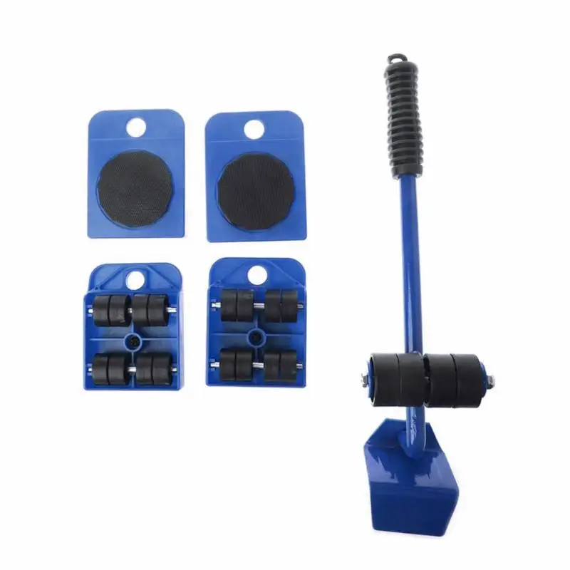 Furniture Mover Tool Set Furniture Transport Lifter Heavy Stuffs Moving Tools 4 Wheeled Mover Roller