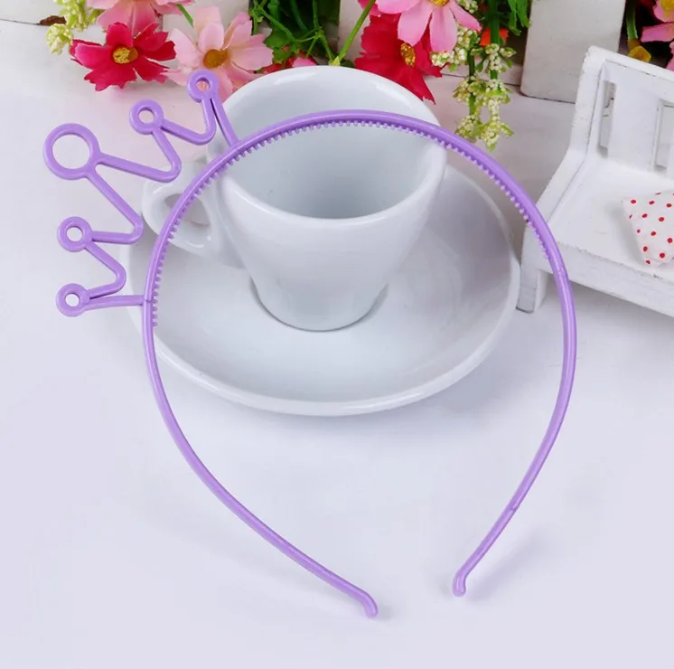 Plastic Crown Hair Tiara Princess Headband Hair band With Teeth in