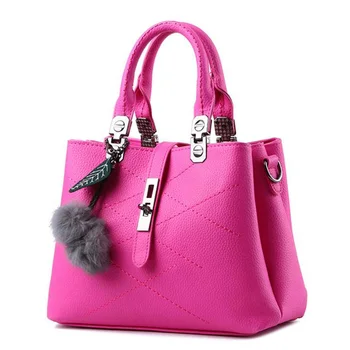 

2018 New Women's Bags 28X21 cm PU leather ladies fashion Shoulder bags high quality big capacity women Messenger bags 12 colors