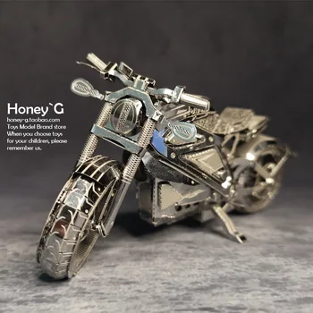 

Avengers Motorcycle 3D Metal Assembled Model Puzzle Desktop Decoration Gift Building Engineering Car Stainless Steel 3D Model