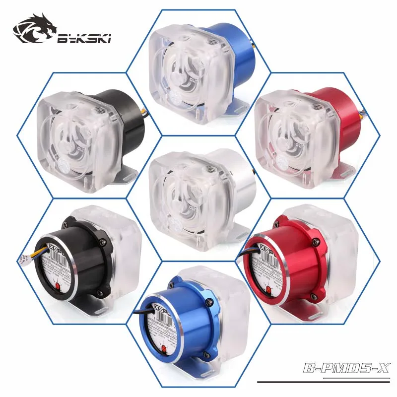 Bykski B-PMD5-X D5 насос расход 1500л/ч скорость нагрузки 4800-1800 для охладителя воды