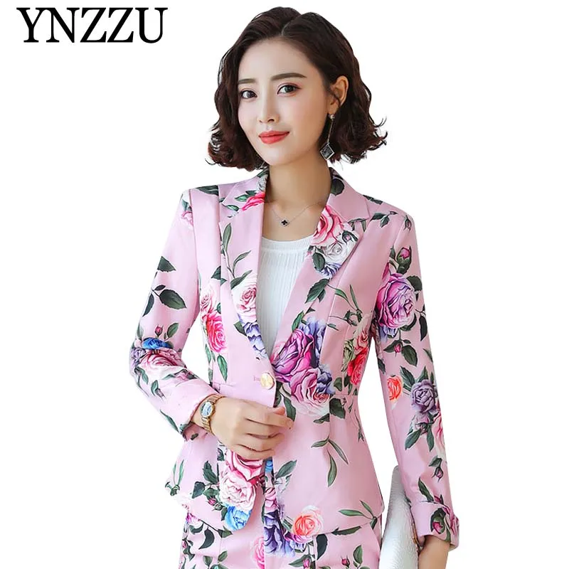 floral print trouser suit