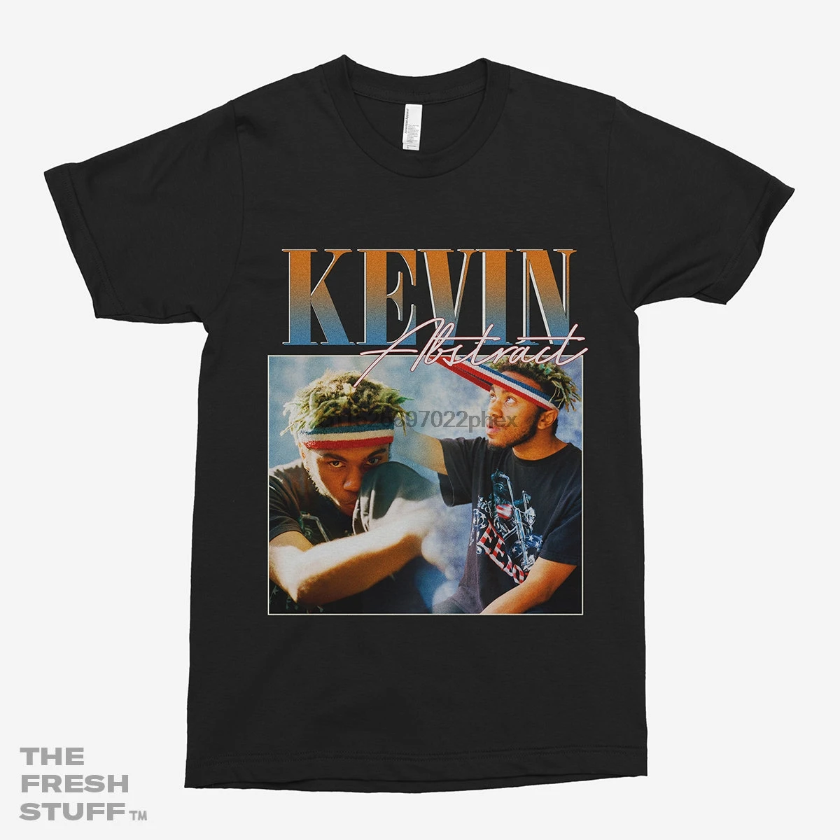

Kevin Abstract 90s Vintage Black T-Shirt men t shirt