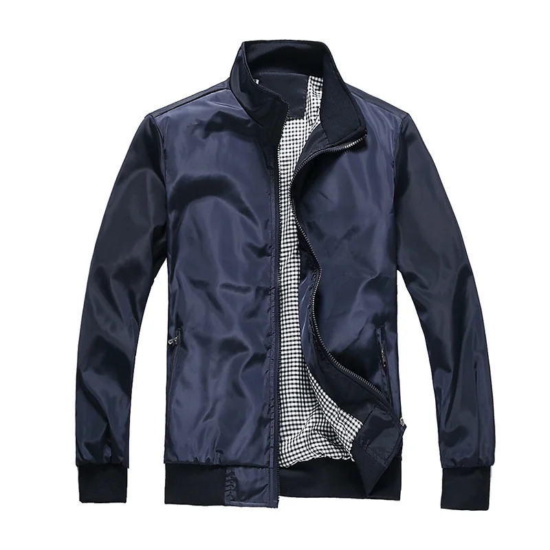 

TJWLKJ Men Jacket Fashion Casual Loose coat Mens Jacket Sportswear outdoors top coat Casual Business zipper outwear Motorcycle