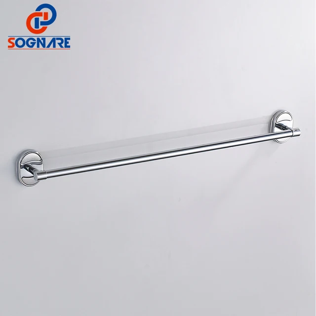 Sognare Zinc Alloy Single Towel Bar Bathroom Holder Chrome Sognare Zinc Alloy Single Towel Bar Bathroom Holder Chrome Finished Bath Products