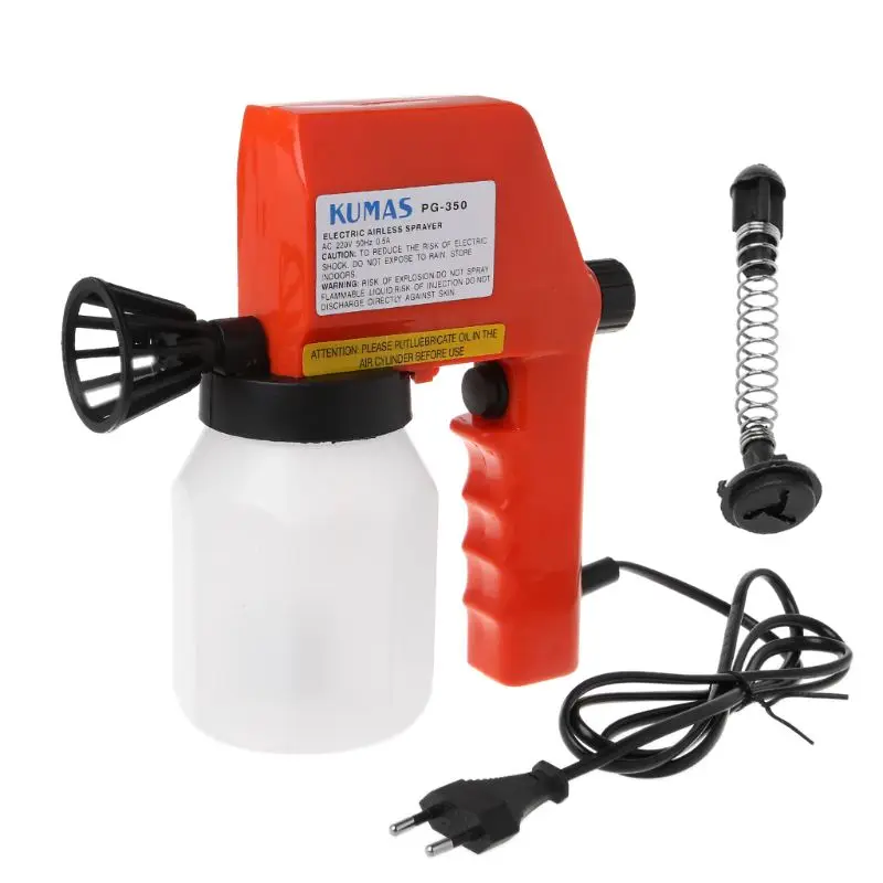 

600ml Large Capacity Electric Paint Sprayer Hand Held Spray Gun Airless Painting Sprayer High Power Tool EU Plug