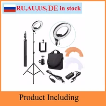 55W 5500K LED Ring Light 240pcs for Camera Photo/Studio/Phone/Video Photography Photographic Lighting Dimmable Lamp&Tripod Stand цена 55W 5500K LED Ring Light 240pcs for Camera Photo/Studio/Phone/Video Photography Photographic Lighting Dimmable Lamp&Tripod Stand цены онлайн