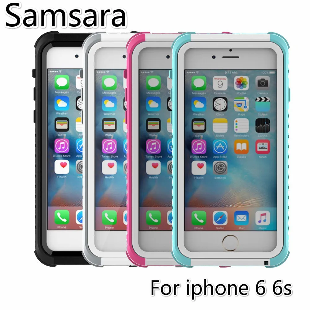 

dual use waterproof case for iphone 6 swimming mobile phone bag for iphone 6s case anti water dirt shock proof cell phone case