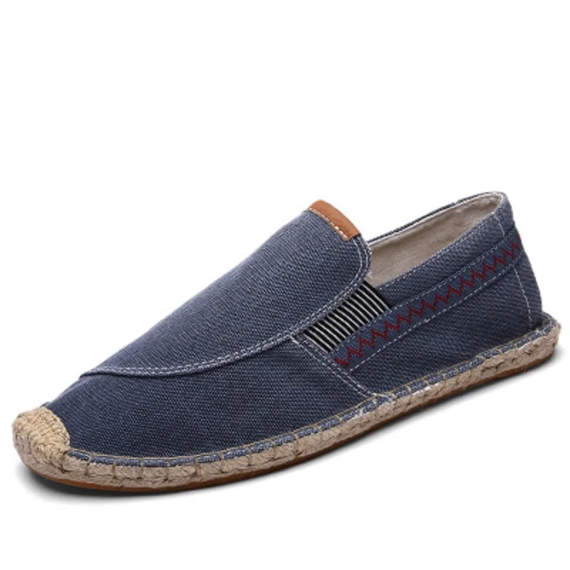 

2018 summer new linen canvas shoes men's shoes casual shoes a pedal lazy shoes