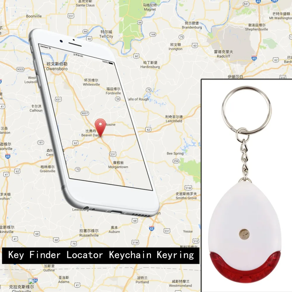 

LED Light Torch Remote Sound Control Lost Key Finder Locator Keychain Keyring