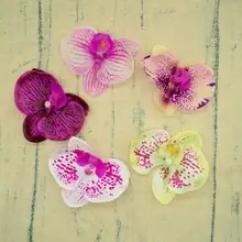 5 шт. рождественские латексные бабочки орхидеи свадебные аксессуары для домашнего декора шелковые цветы для скрапбукинга diy подарки искусственные цветы