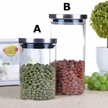 Размер ручной работы термостойкие стеклянные конфеты еда чай конфеты хранения канистра w/крышкой