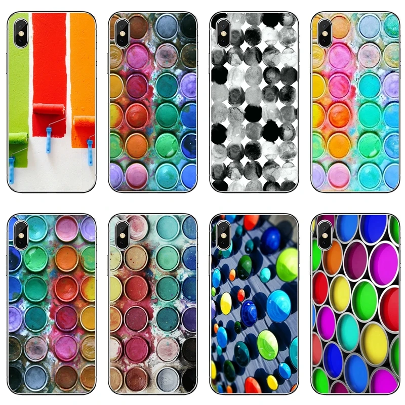 

fashion Color paint box For Xiaomi Redmi S2 3S 4 4A 4x 5 plus 6 6A Note 3 4 5 5A 6 Pro Pocophone F1 Soft phone cover case