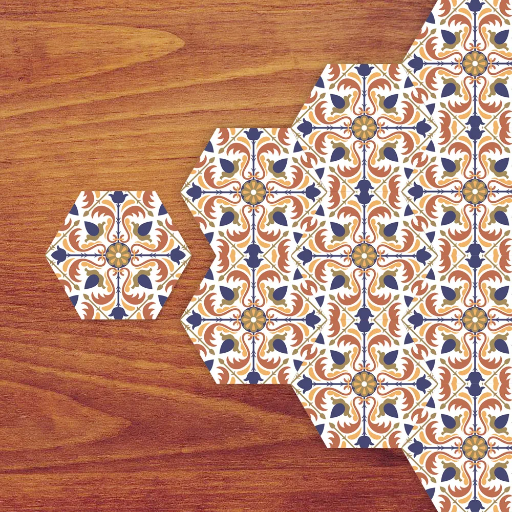 Funlife 3 مجموعات من 30 قطع جديد ديكور المنزل ملصقات الحائط غرفة نوم غرفة المعيشة بلاط أرضية الحمام معجون العربي أسلوب