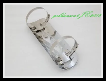 

Freeshipping Chrome 9" Exhaust Muffler Heat Shield Cover Heel Guard For Suzuki Boulevard C50