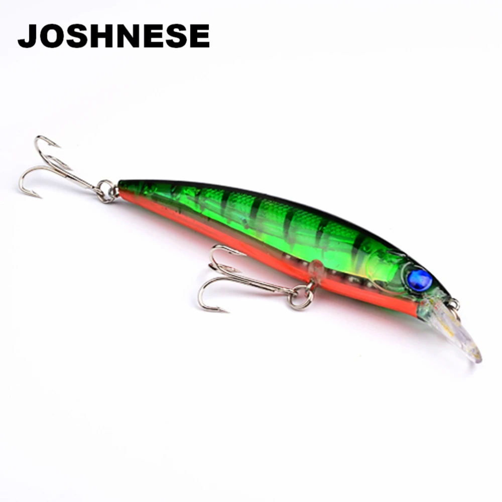 JOSHNESE Floating Fishing Lures Minnow 11cm Artificial Bait Plastic Wobbler Bass Lure Fishing 