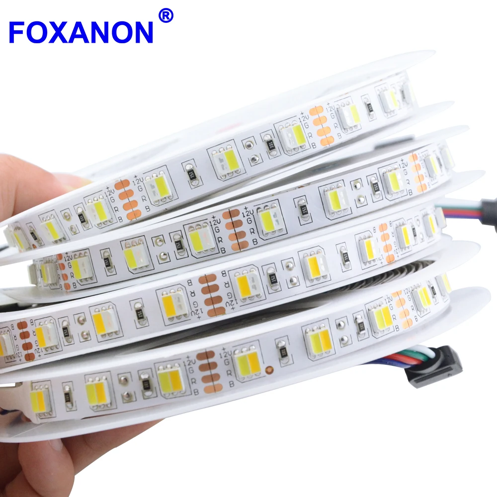 Foxanon DC 12 В Светодиодная лента для освещения с двойной цветовой температурой