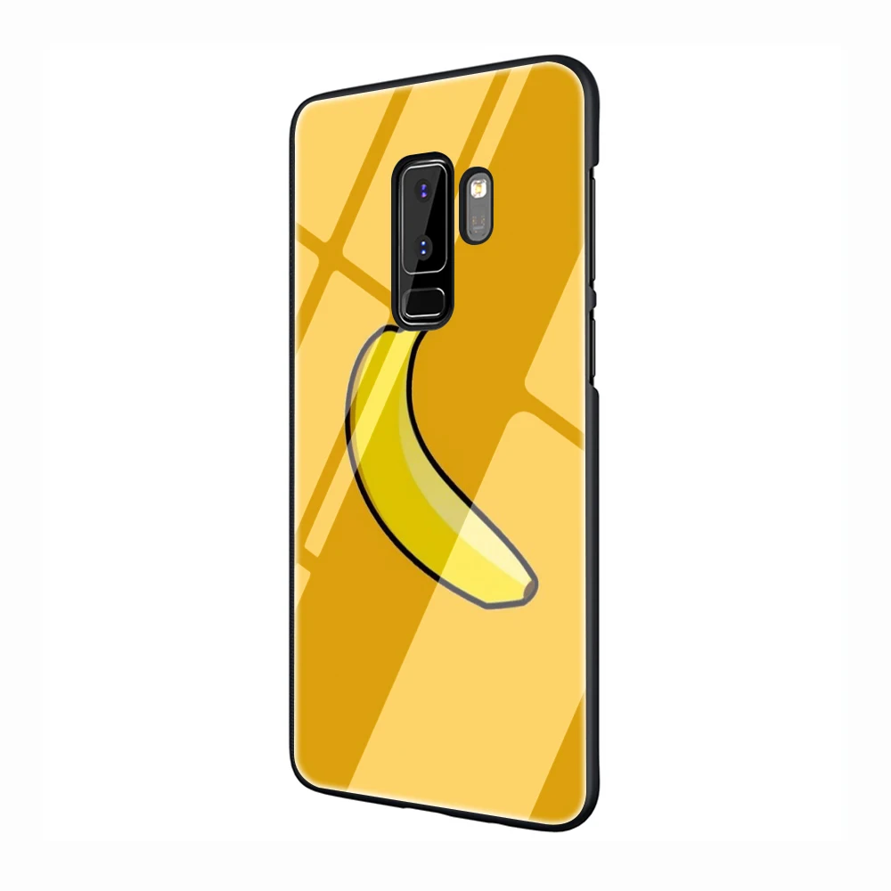 banana Tempered Glass Phone Cover Case for Samsung Galaxy S7 edge S8 9 10 Note 8 9 10 Plus A10 20 30 40 50 60 70 - Цвет: G5