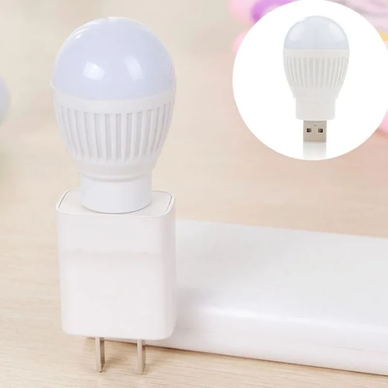 

Newest Mini USB LED Light Portable 5V 5W Energy Saving Ball Lamp Bulb For Laptop USB Socket LKS99