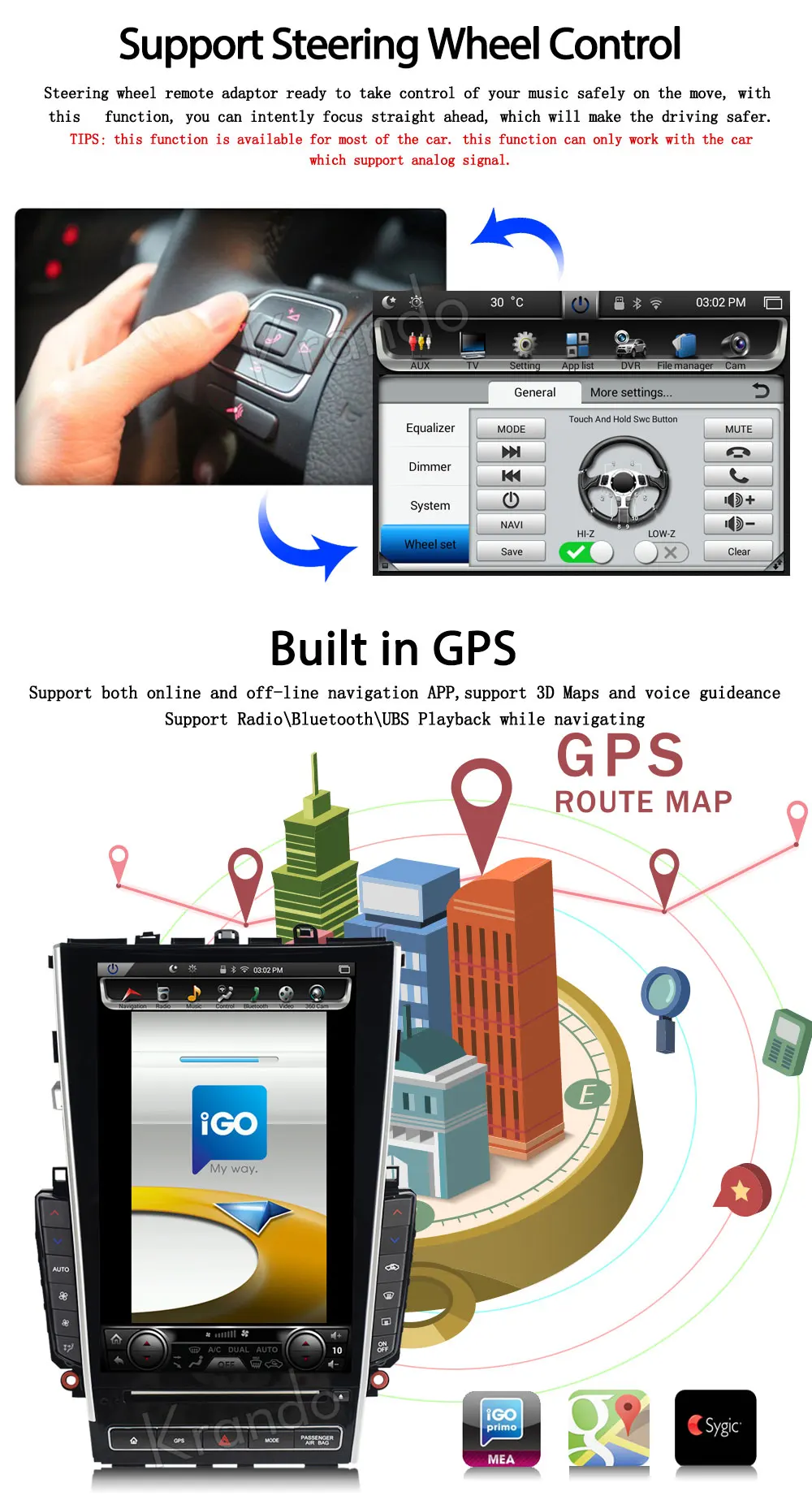 Flash Deal Krando Android 7.1 12.1" Tesla Vertical screen car navigation system GPS for Infiniti Q50 Q50L multimedia player audio radio BT 7
