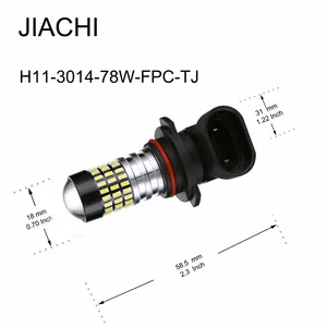 Image 2 - JIACHI 100PCS H11 H8 H16 9005 9006 H10 H7 LED Fog Lamp 6000K Xenon Brand New DRL Daytime Running  Bulbs Styling White 12V  780LM
