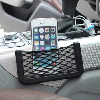 

For Mercedes Benz BMW X5 VW Audi A4 Ford Peugeot KIA Nissan Toyota Honda Skoda Car Interior Seat Storage Net Sticker Accessories