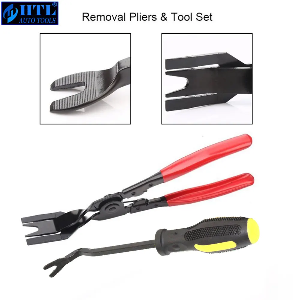 2pcs Car styling Car Door Panel Remover Tool Car Auto Removal Trim Clip Fastener Disassemble Vehicle