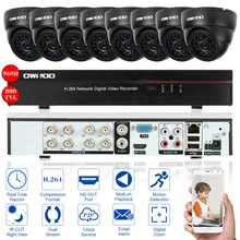 OWSOO 8CH 960H DVR 800TVL камера безопасности системы P2P сети видео рекордер набор 8 шт. инфракрасный ИК купольная камера видеонаблюдения евро