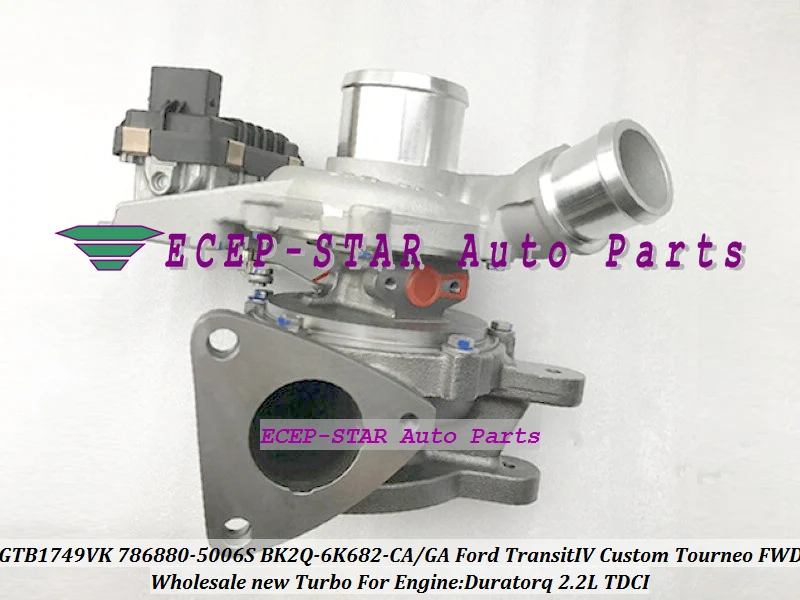 Turbo GTB1749VK 786880 786880-5006S BK2Q-6K682-CA BK2Q-6K682-GA 1741779 For Ford Transit IV Custom Tourneo FWD Duratorq 2.2L TDC (1)
