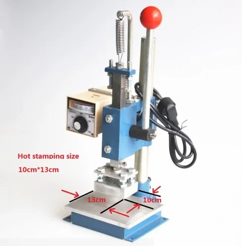 Hot foil Embossing Dies machine for leather heat embosser stamping press machine digital alphabet handheld 10X13CM