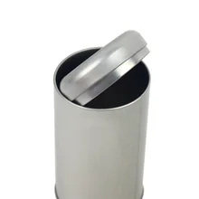 Xin Jia Yi упаковка Серебряное Тиснение круглая трубка 250 г алюминиевая банка для печенья жестяная коробка