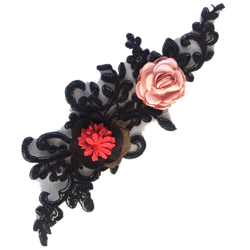 

lace embroidered crytal rhinestone beaded patches apliques de roupa applique sew on patches for clothes bordados para costura