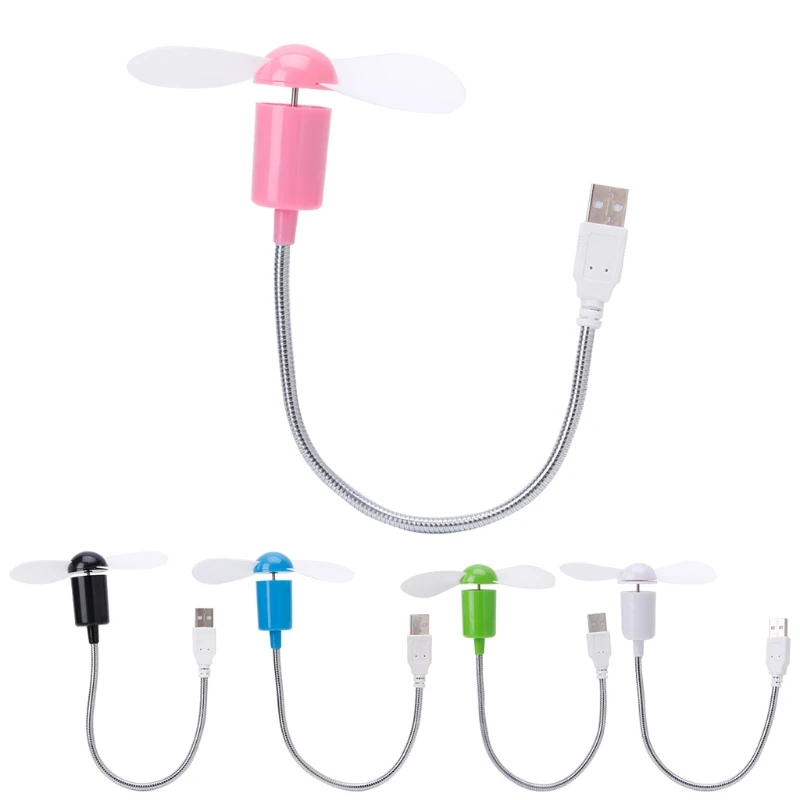 

Flexible Gooseneck USB Mini Cooling Fan Cooler For Laptop Desktop PC Computer