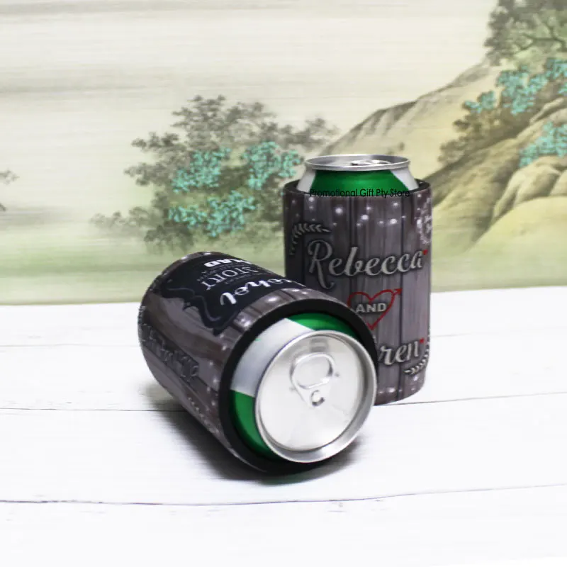 100pcs Printing Your Design Wholesale Cheap Wedding Stubby Holders Prom Gifts Hens Party Graduation Presents Can Cooler Neoprene
