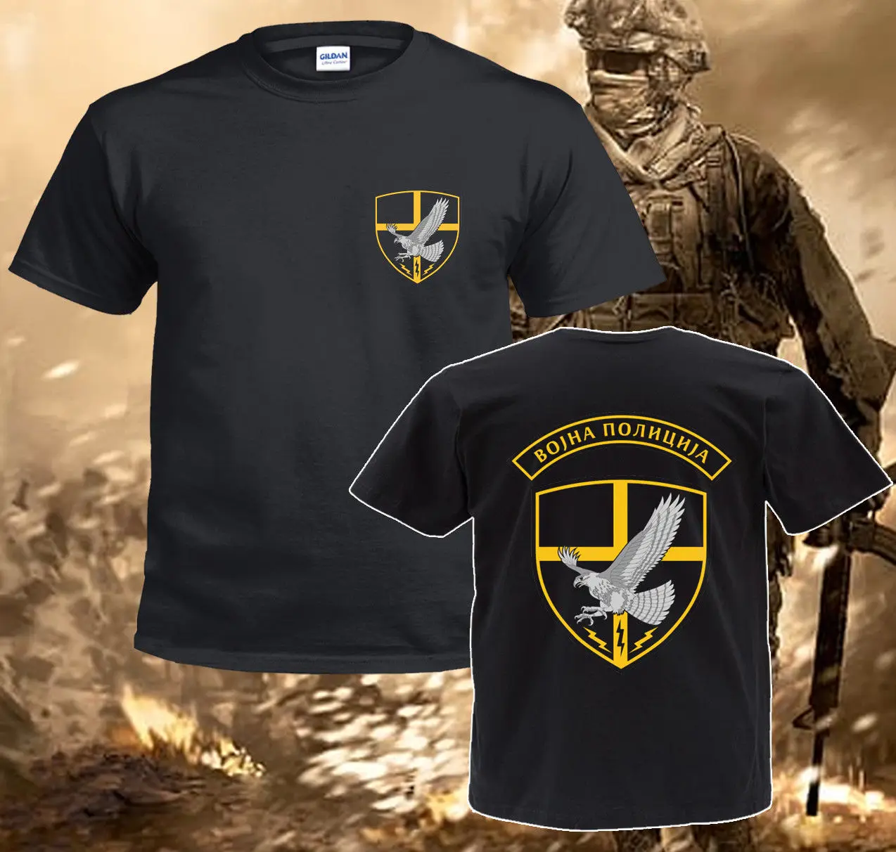 

2019 Hot sale Fashion Inspired Serbia Special Forces Police Anti Terroris Unit Falcons Cobra T Shirt Tee shirt