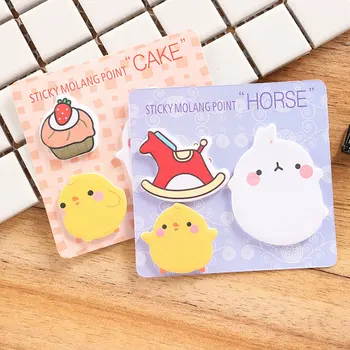 

4 pcs/lot Cute rabbit chicken memo pad paper Post notes sticky note notepad stationery papeleria office school supplies kids gi