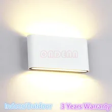 3-летняя гарантия Epistar 8 Вт 14 Вт монолитный блок светодиодов для использования вне помещения настенный светильник вверх и вниз для внутреннего светодиодный настенный светильник водонепроницаемый IP65 AC 85-265 V