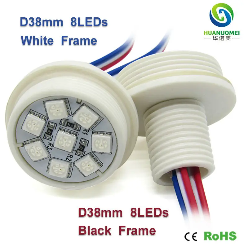 addressable 12v 38mm 8leds ucs1903 rgb 5050 smd pixel led module light