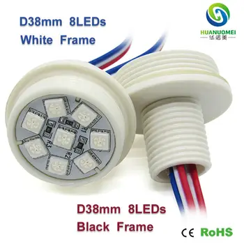 

addressable 12v 38mm 8leds ucs1903 rgb 5050 smd pixel led module light source digital full color modules lamp bulb sign lights