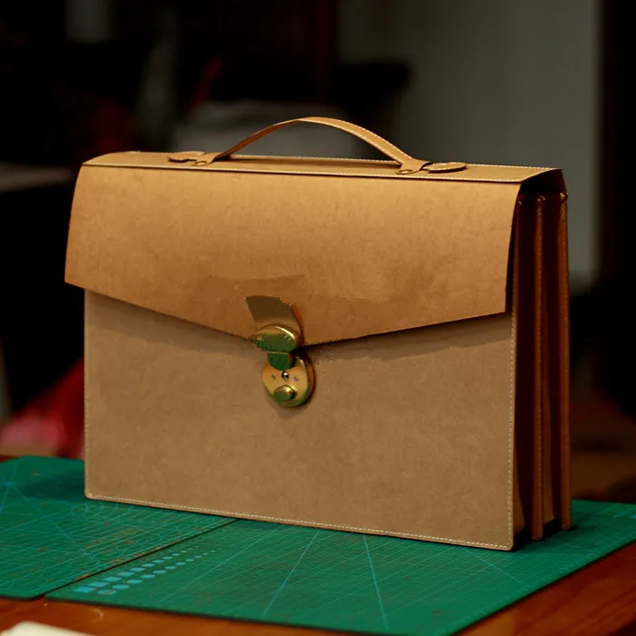 

[B-048]DIY handmade leather art classic retro handbag cutted pattern drawings DIY Leather Bag Necessary Paper Drawing 1:1 Scale