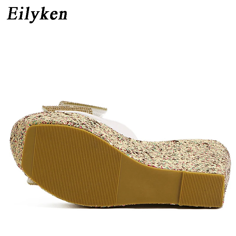 Eilyken/Новинка 2021 года Прозрачные Шлепанцы из ПВХ Женские летние шлепанцы на