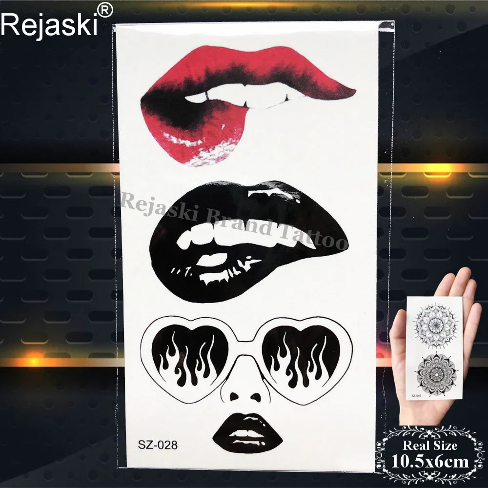 Красочная цветочная временная татуировка Rejaski женские наклейки на руку