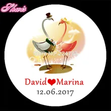 100 шт. персонализированные свадебные наклейки пользовательские наклейки в виде конфет обручальное Юбилейная Вечеринка выступление запасы этикеток Boda