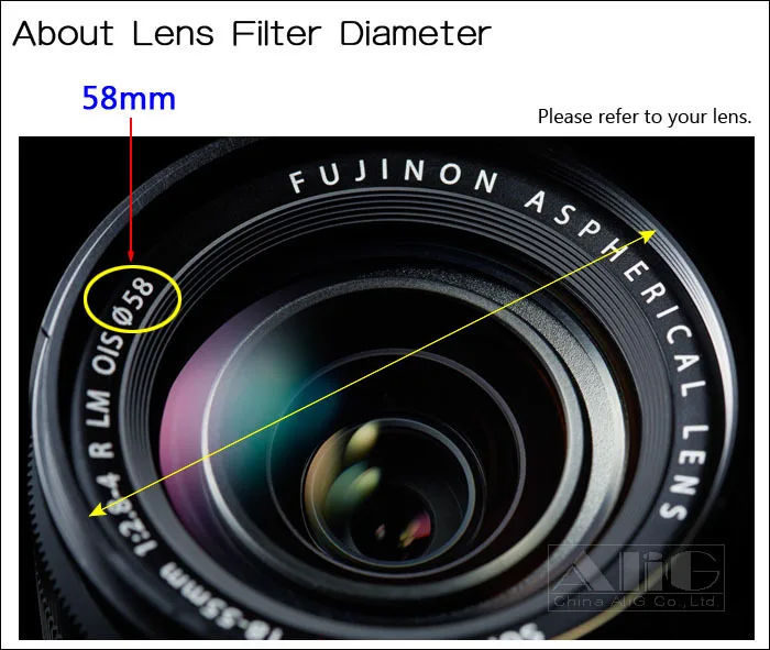 УФ фильтр для объектива камеры 58 мм подходит Nikon AF S 50 f/1 8G Canon EF 18 55 f/3 5 6 IS STM|filter 58mm|58mm