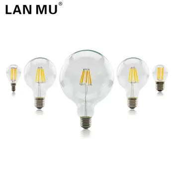

Edison Light Bulb E27 E14 Led Lamp Filament Light Vintage Glass LED Bulb 220V Retro Candle Light 2 4 6 8Leds G45 G80 G95 G125