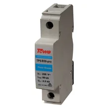 TOWE AP B50-PRO 2 P однофазный Класс мощности B защита зазора разрядка 2 модуля Iimp 50KA 10/350 до 2.0KV молниеотводы